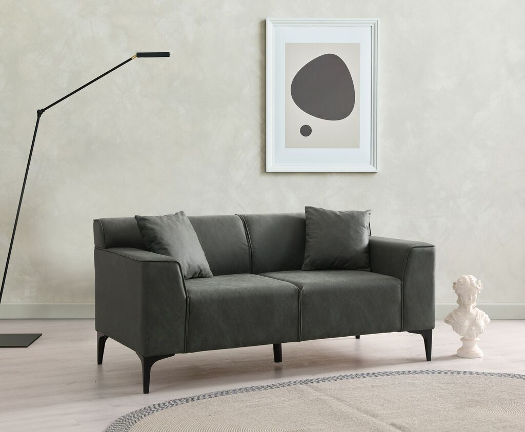 Atelier del Sofa Dvosjed Nova Petra 2, Tamno siva