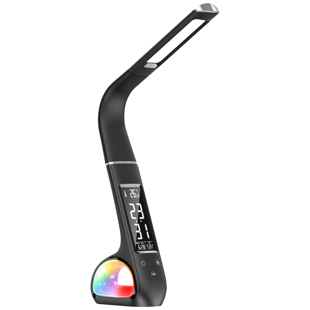 MeanIT Stolna LED lampa sa satom i alarmom L10