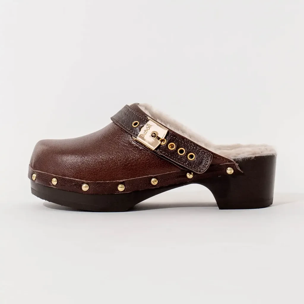 Scholl Ženske klompe Pescura Robin, Smeđe