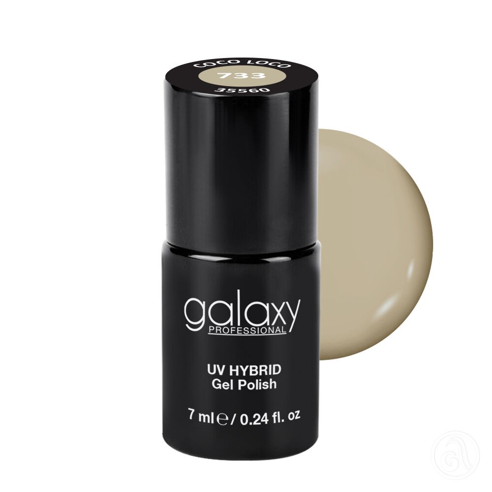 Galaxy Hybridni trajni lak, 7 ml, 733 Coco Loco