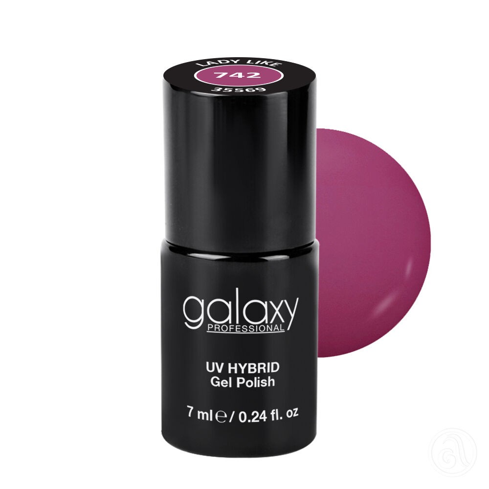 Galaxy Hybridni trajni lak, 7 ml, 742 Lady Like