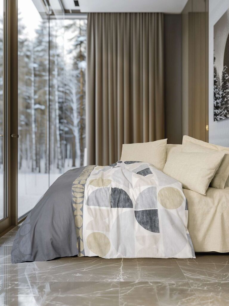 L'essentiel Maison set posteljine Formo, 200 x 220 cm, bež