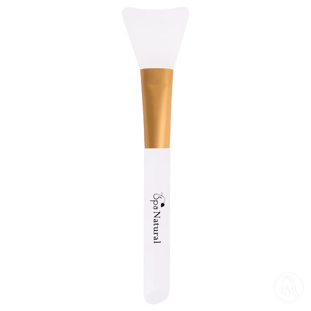 Spa Natural Četkica sa ravnim vrhom za nanošenje maske, Silikonska, Bijela