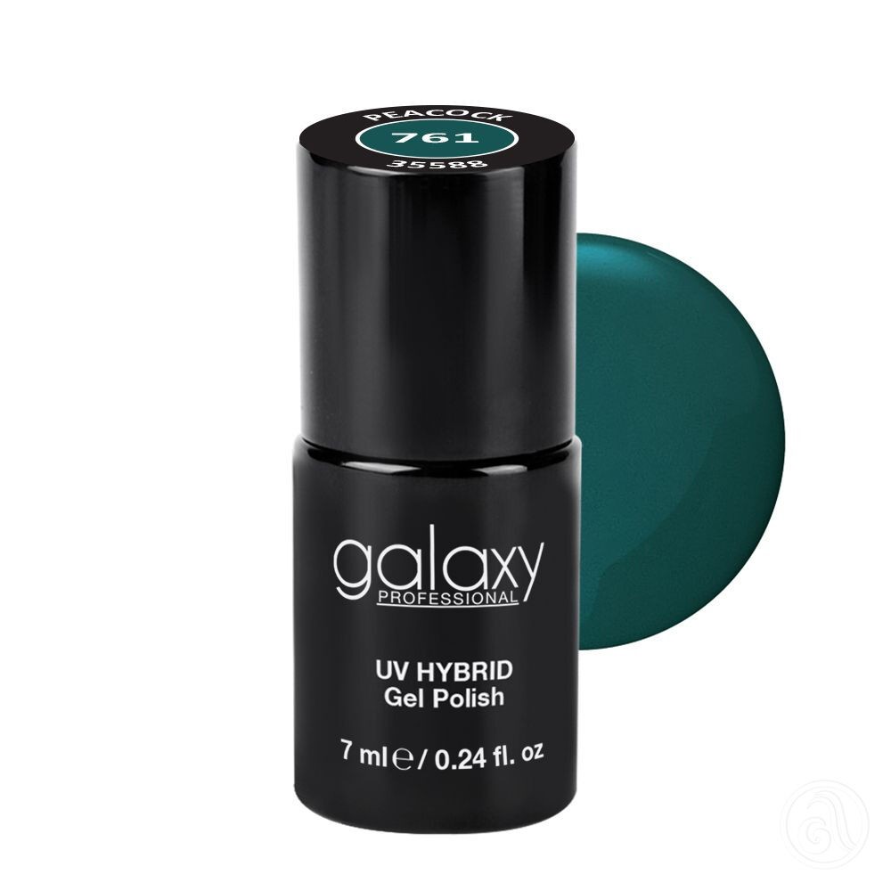 Galaxy Hybridni trajni lak, 7 ml, 761 Peacock