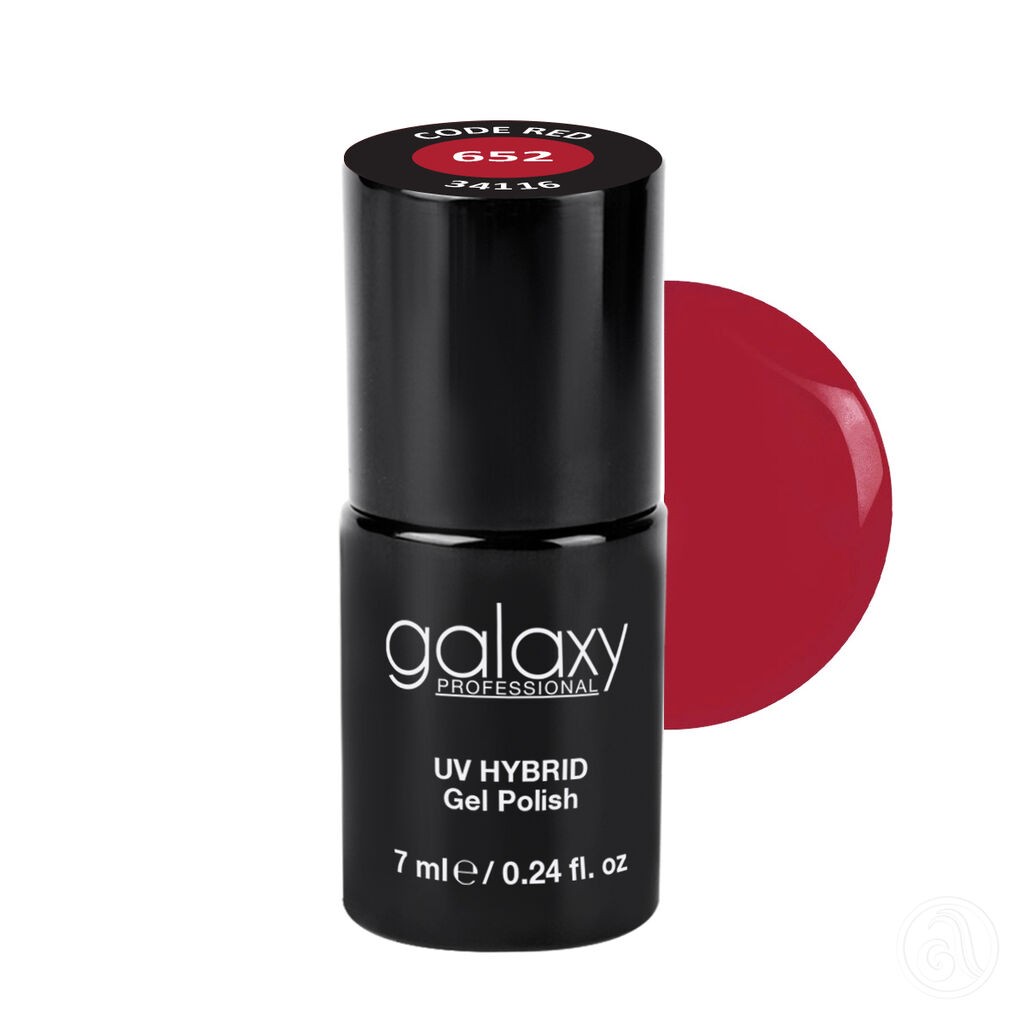 Galaxy Hybridni trajni lak, 7 ml, 652 Code Red