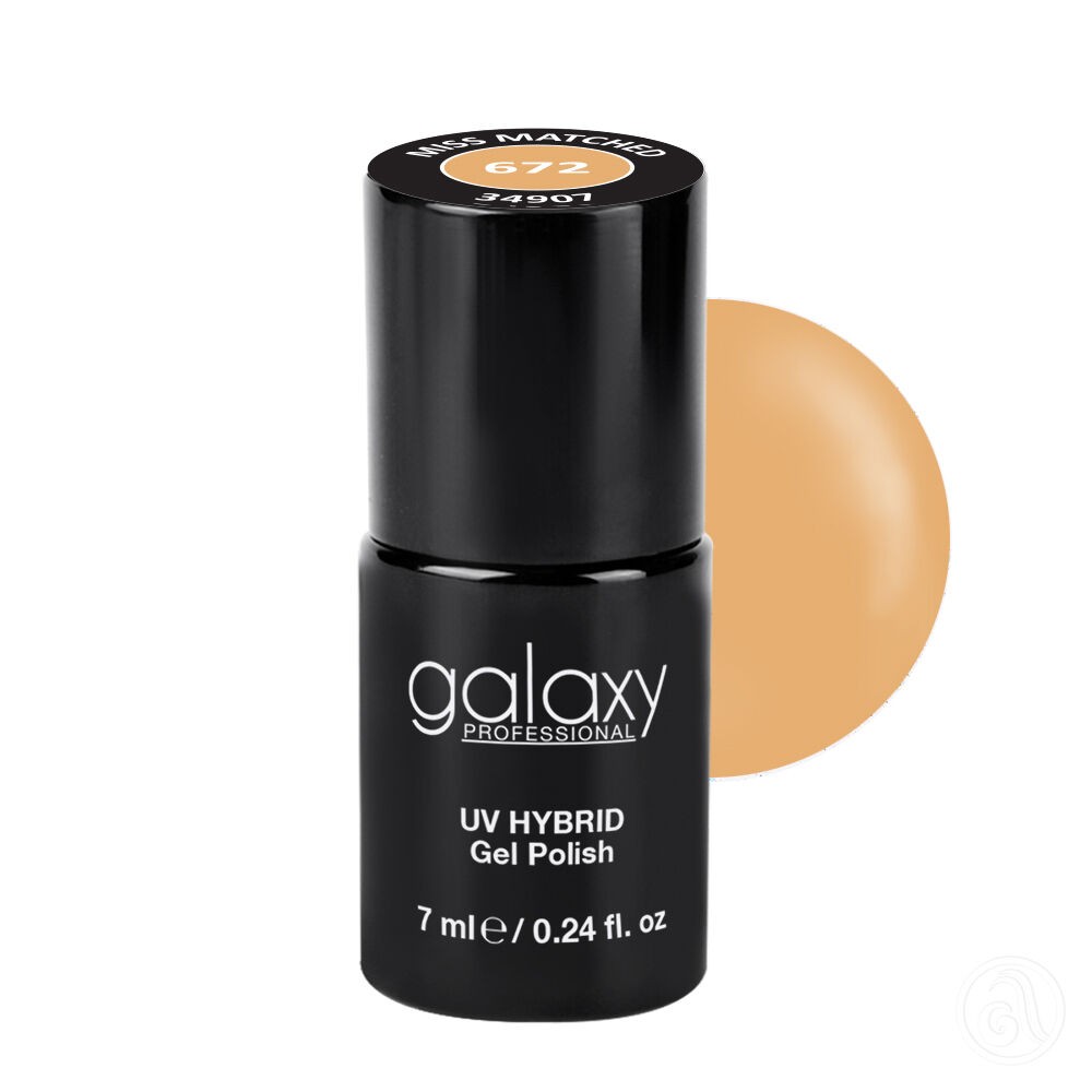 Galaxy Hybridni trajni lak, 7 ml, 672 Miss Matched