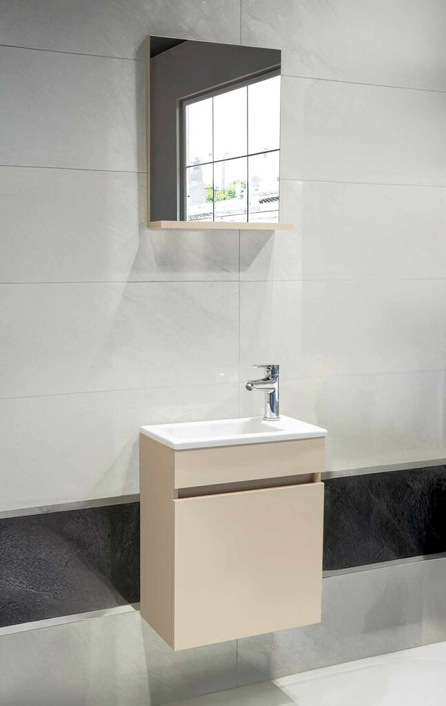 Hanah Home Kupaonski set Fit, 2 dijela, Krem