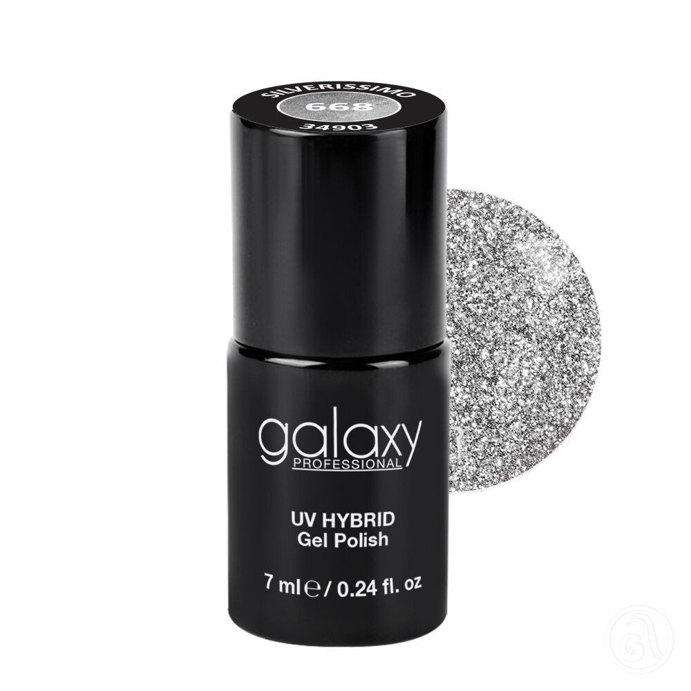 Galaxy Hybridni trajni lak, 7 ml, 668 Silverissimo
