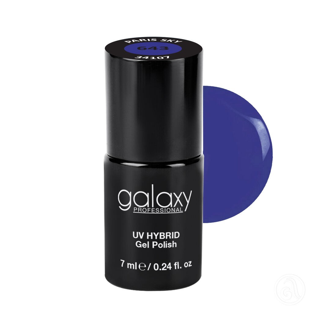 Galaxy Hybridni trajni lak, 7 ml, 643 Paris Sky