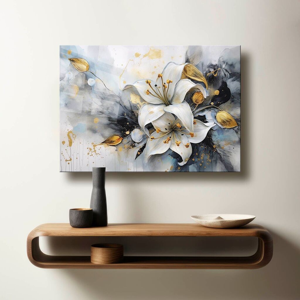 Wallxpert Dekorativna slika na kaljenom staklu Camtbl-042, 60 x 90 cm, Šareno