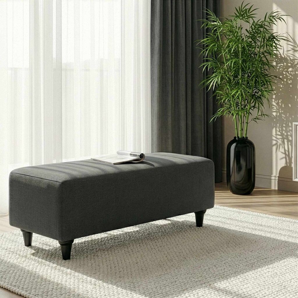 Atelier del Sofa Kanabe Flavia, 120 x 50 x 40 cm, Tamno siva