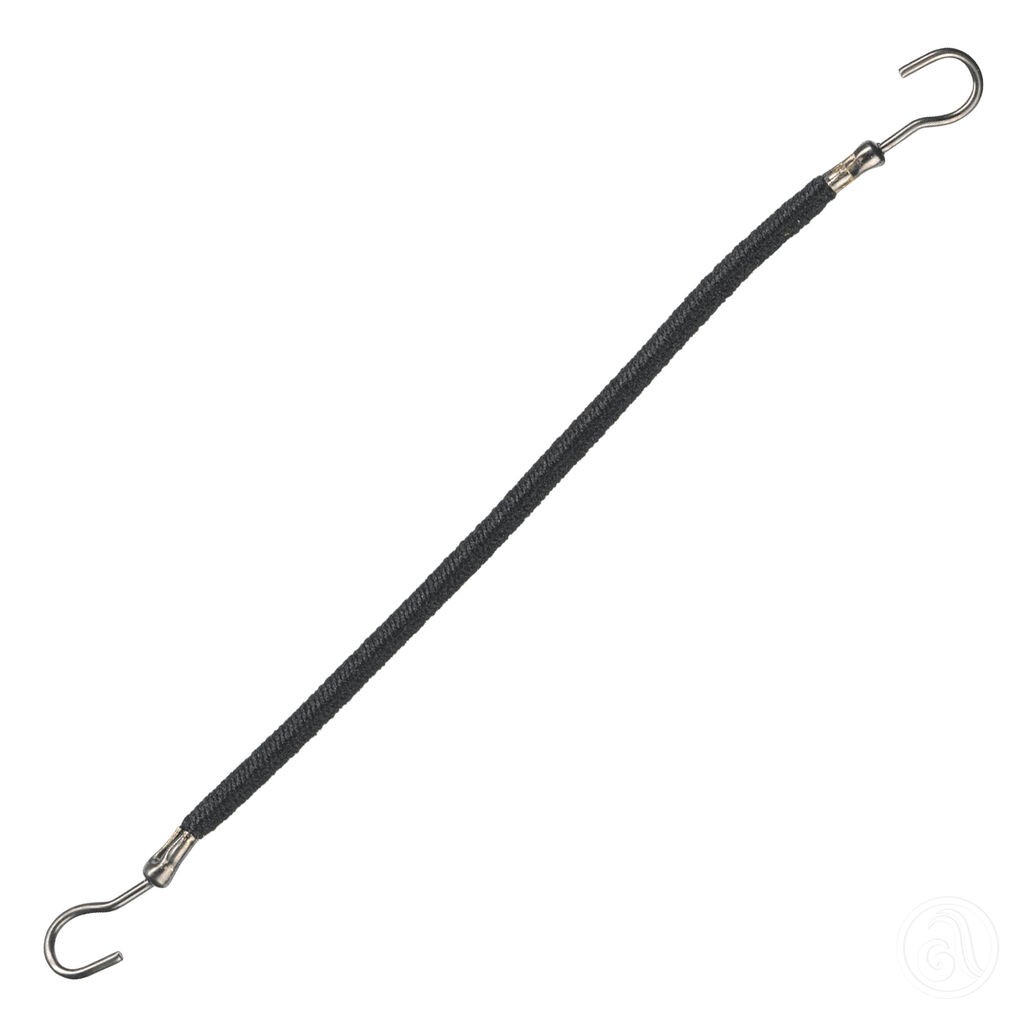 Comair Elastične gumice za kosu s kukicama, 12 kom, Crne