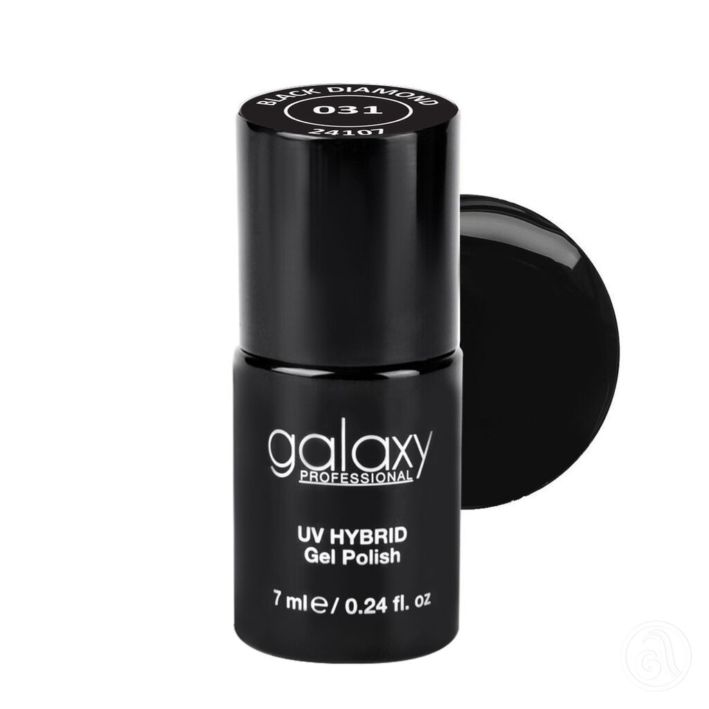 Galaxy Hybridni trajni lak, 7 ml, 031 Black Diamond