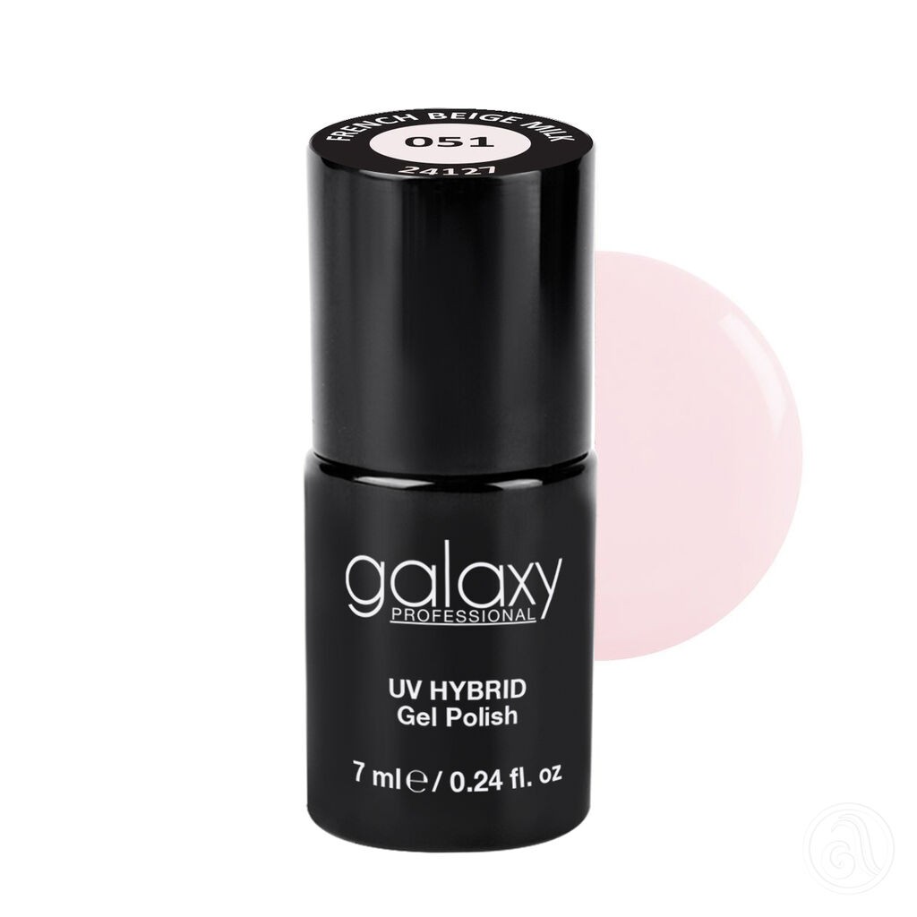 Galaxy Hybridni trajni lak, 7 ml, 051 French Beige Milk