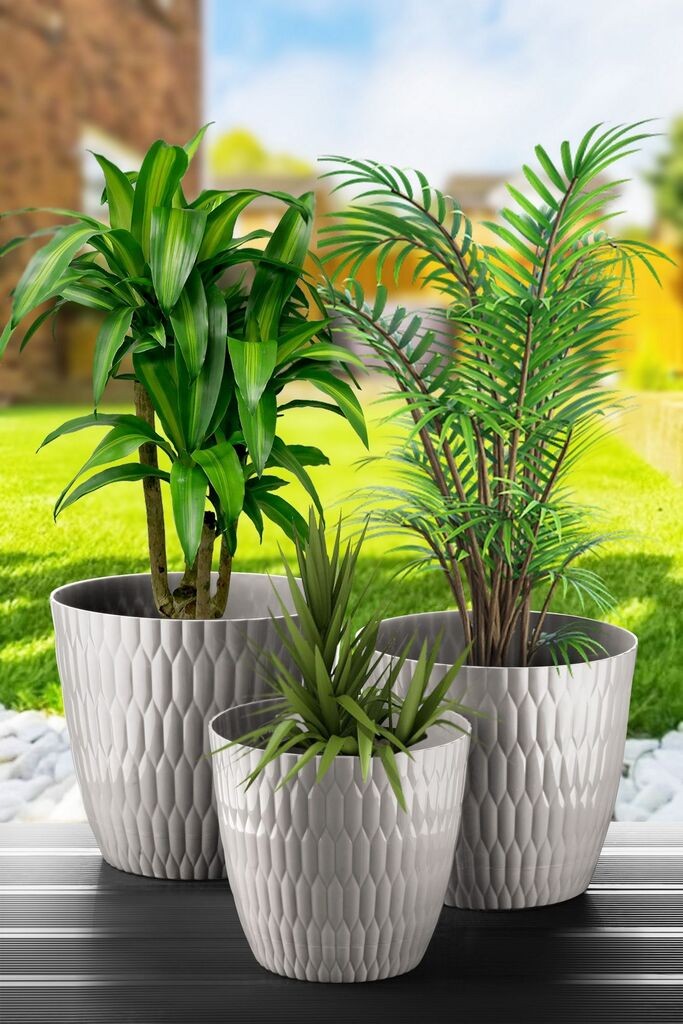 Aberto Design set vaza DSNSKS-3-4, 3 dijela, siva