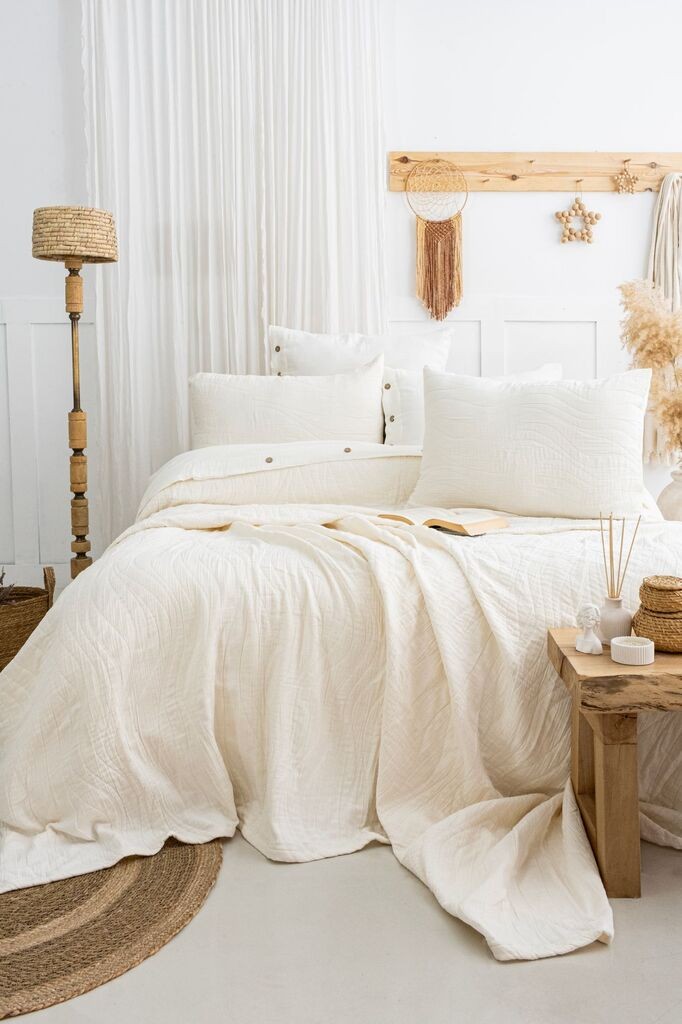 L'essentiel Maison Prekrivač za krevet Janna, Cream