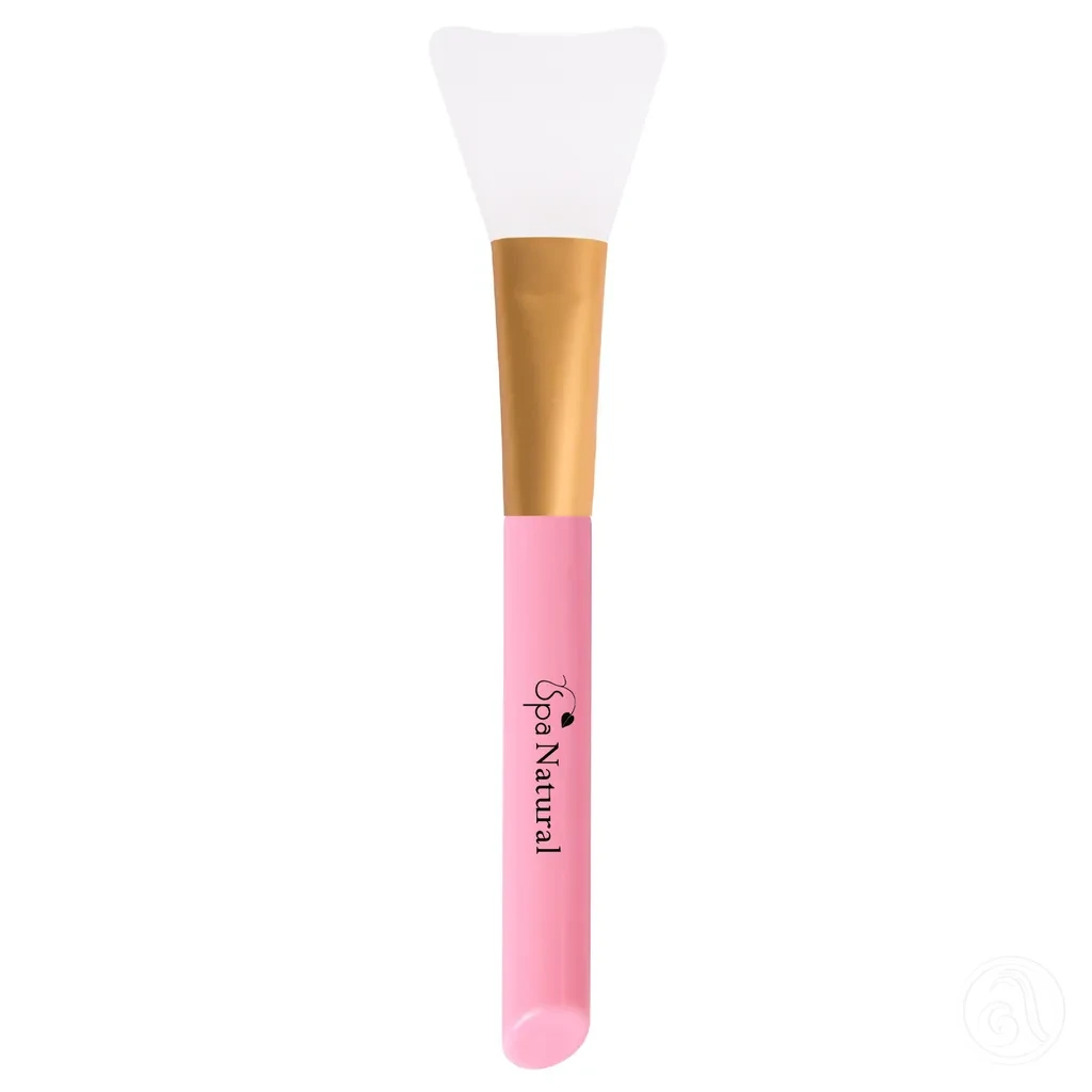 Spa Natural Četkica sa ravnim vrhom za nanošenje maske, Silikonska, Roze