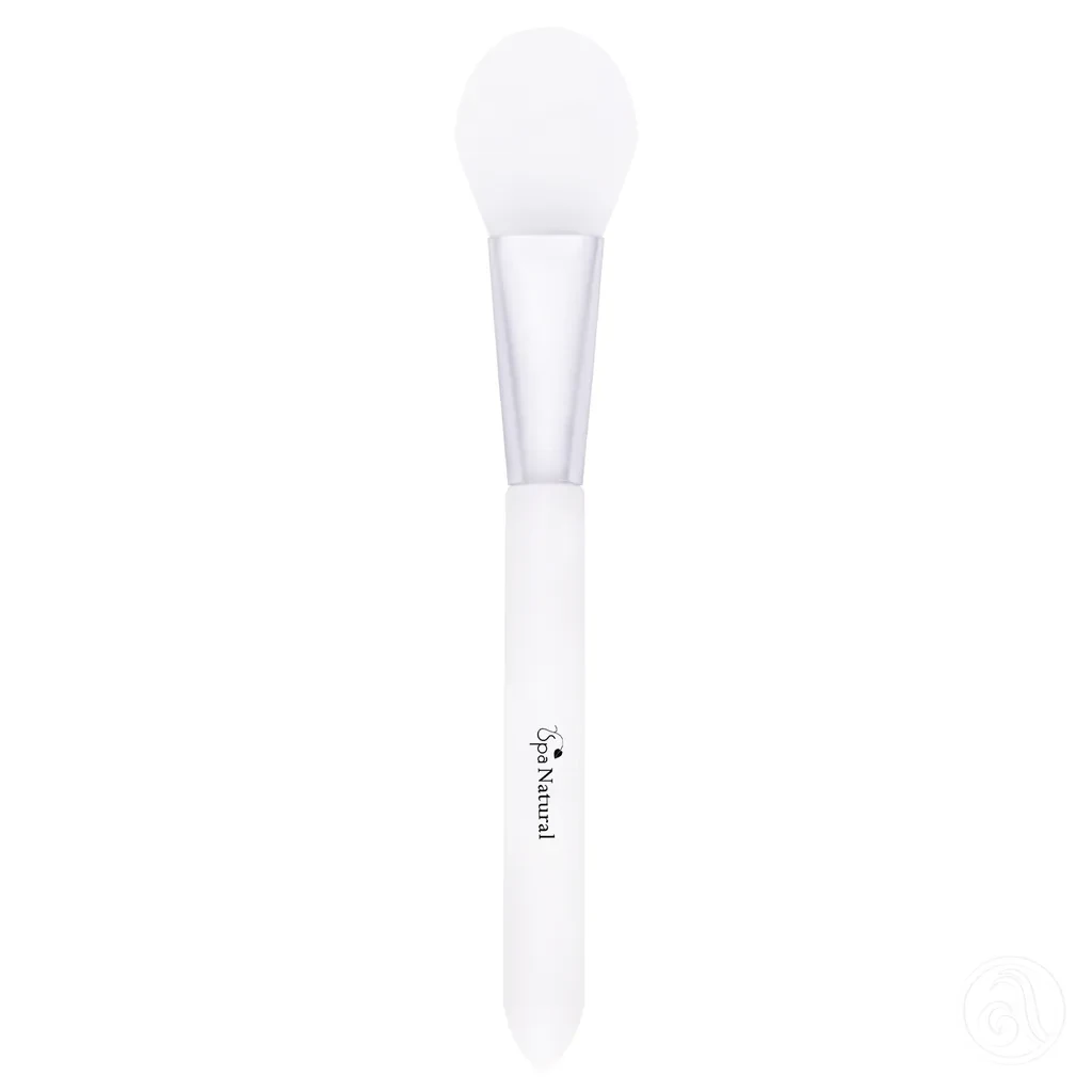 Spa Natural Četkica sa zaobljenim vrhom za nanošenje maske, Silikonska, Bijela