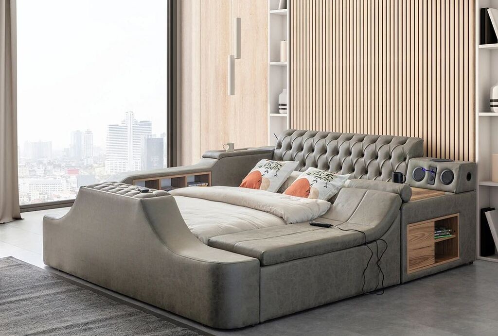 Hanah Home Podloga za krevet Dorwatch Smart, 250 x 100 x 290 cm, Smeđa