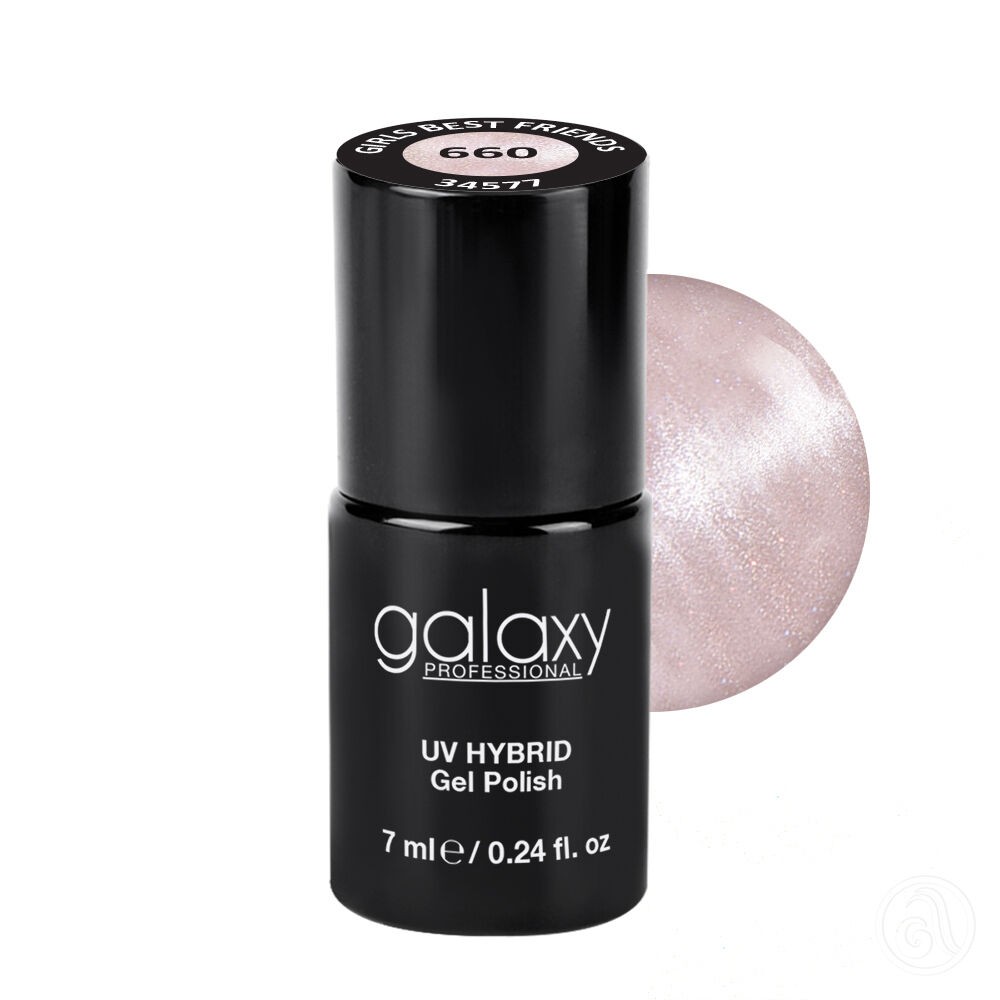 Galaxy Hybridni trajni lak, 7 ml, 660 Girls Best Friends