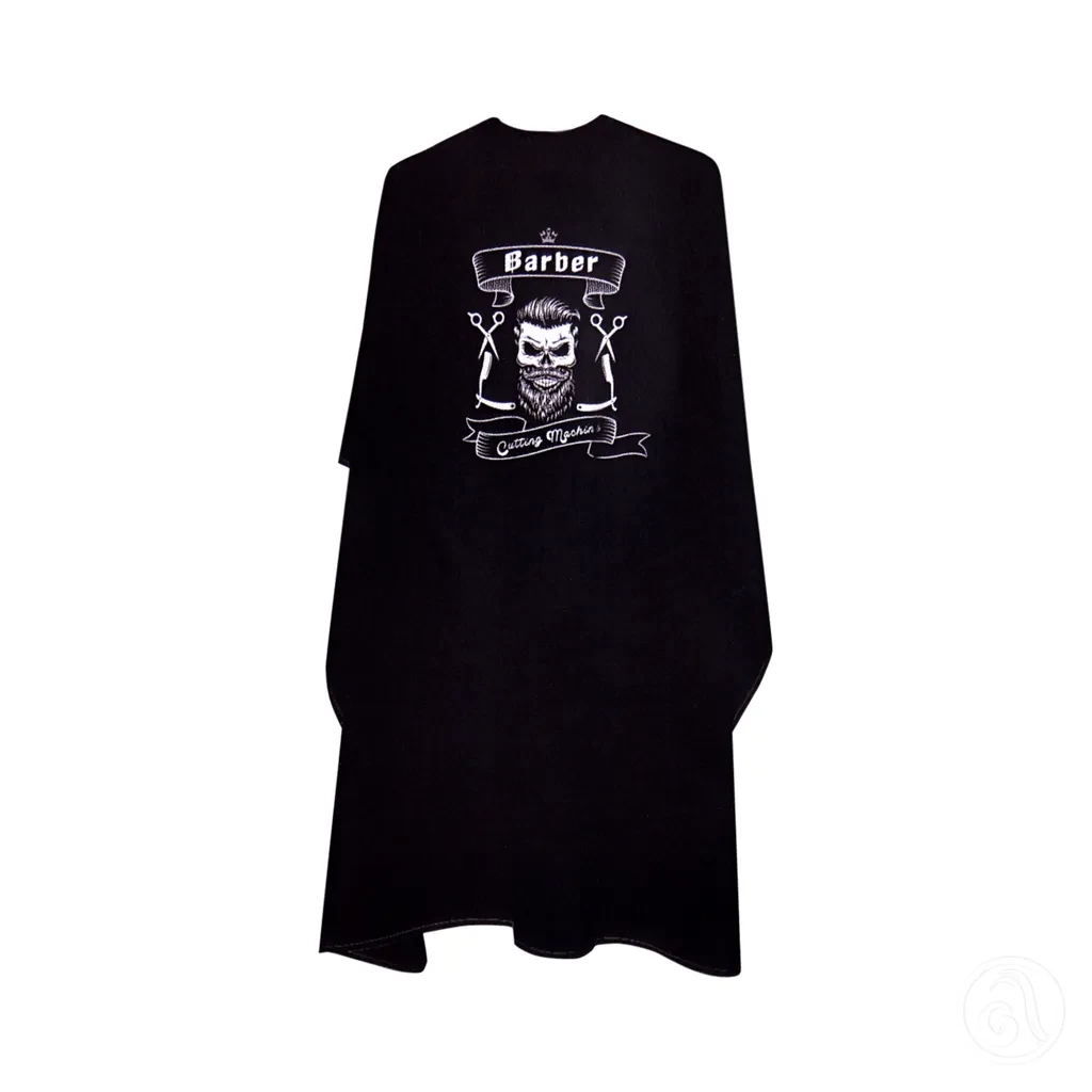 Beauty Design Ogrtač za šišanje K13, Black Skull, 130x150cm