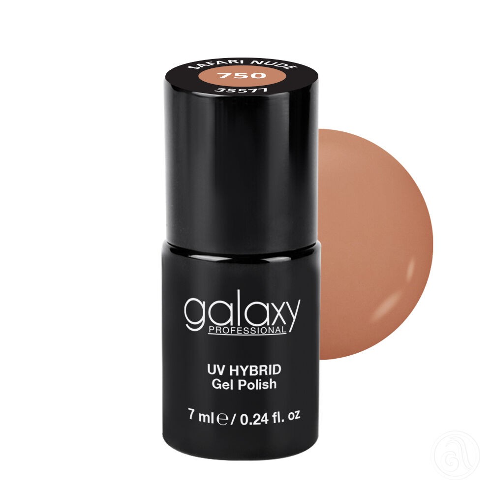 Galaxy Hybridni trajni lak, 7 ml, 750 Safari Nude