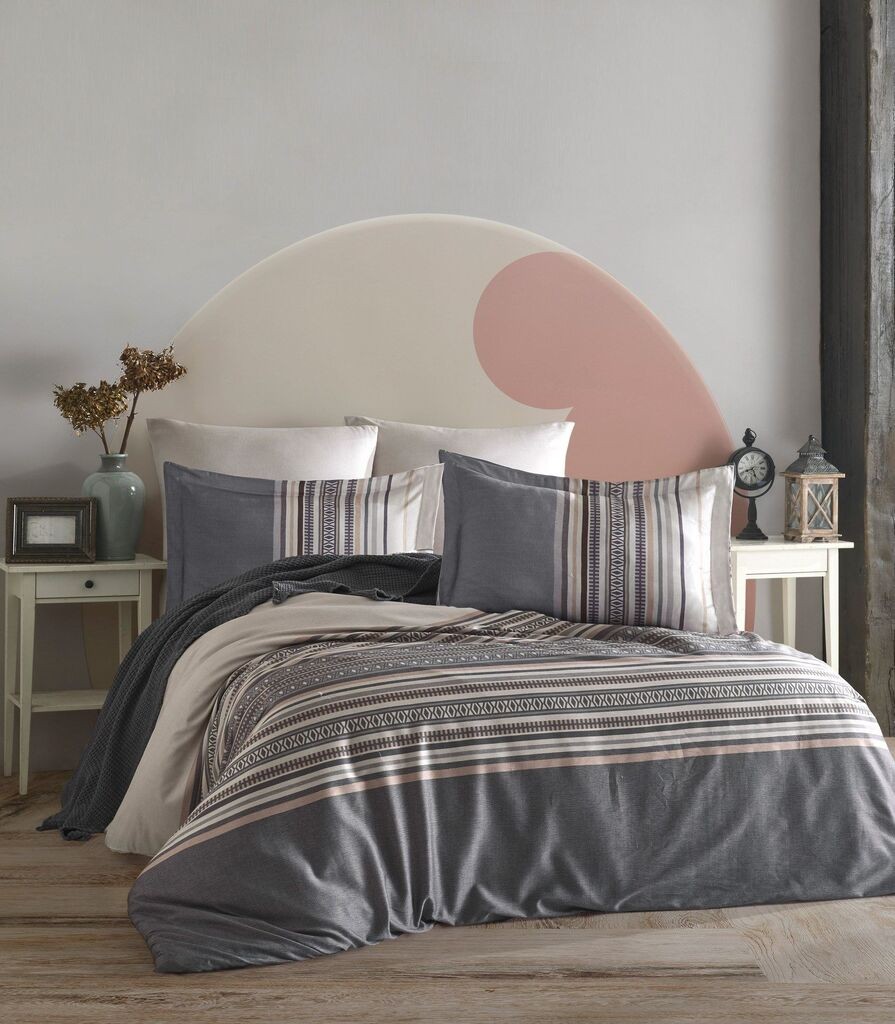 L'essentiel Maison set posteljine jasen, 200 x 220 cm, siva