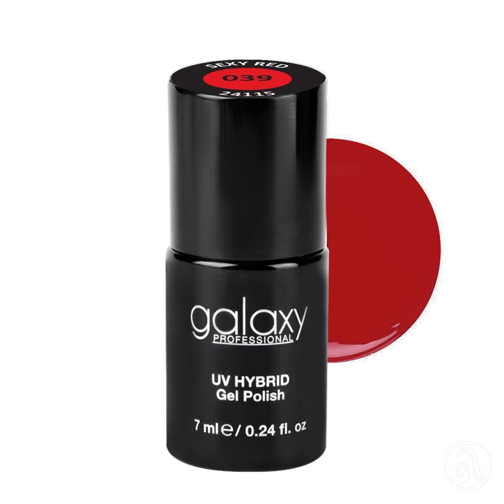 Galaxy Hybridni trajni lak, 7 ml, 039 Sexy Red