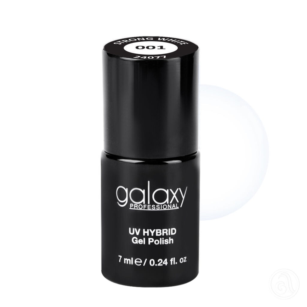 Galaxy Hybridni trajni lak, 7 ml, 001 Strong White