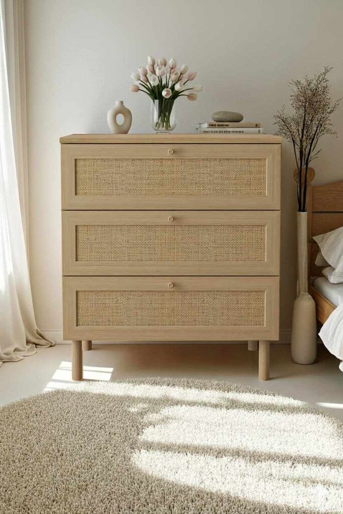 Hanah Home Commode Baru, 75 x 85 x 42 cm, bež