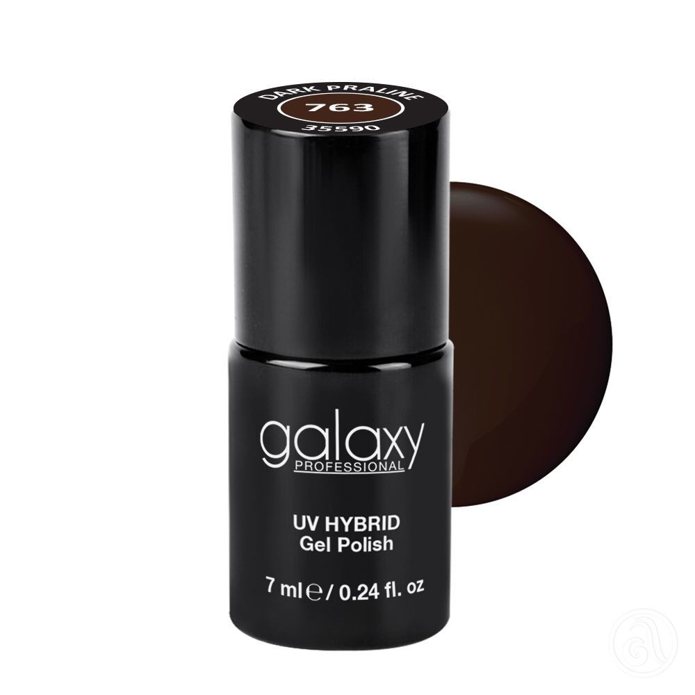 Galaxy Hybridni trajni lak, 7 ml, 763 Dark Praline