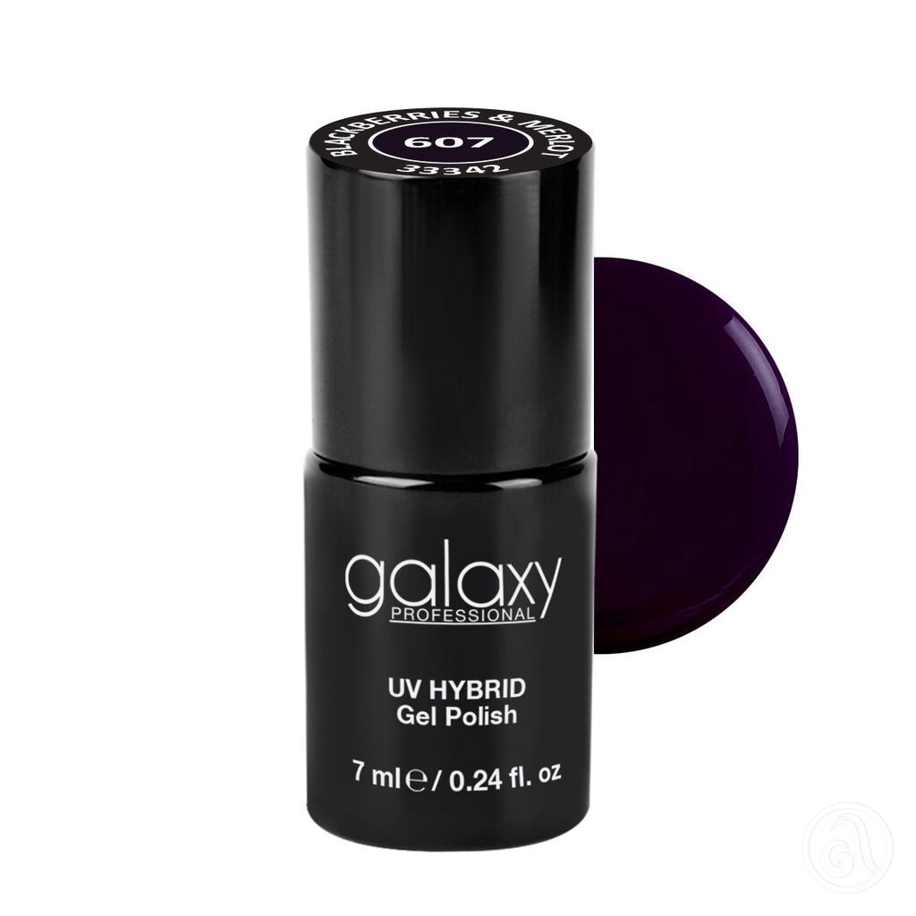 Galaxy Hybridni trajni lak, 7 ml, 607 Blackberries &amp; Merlot
