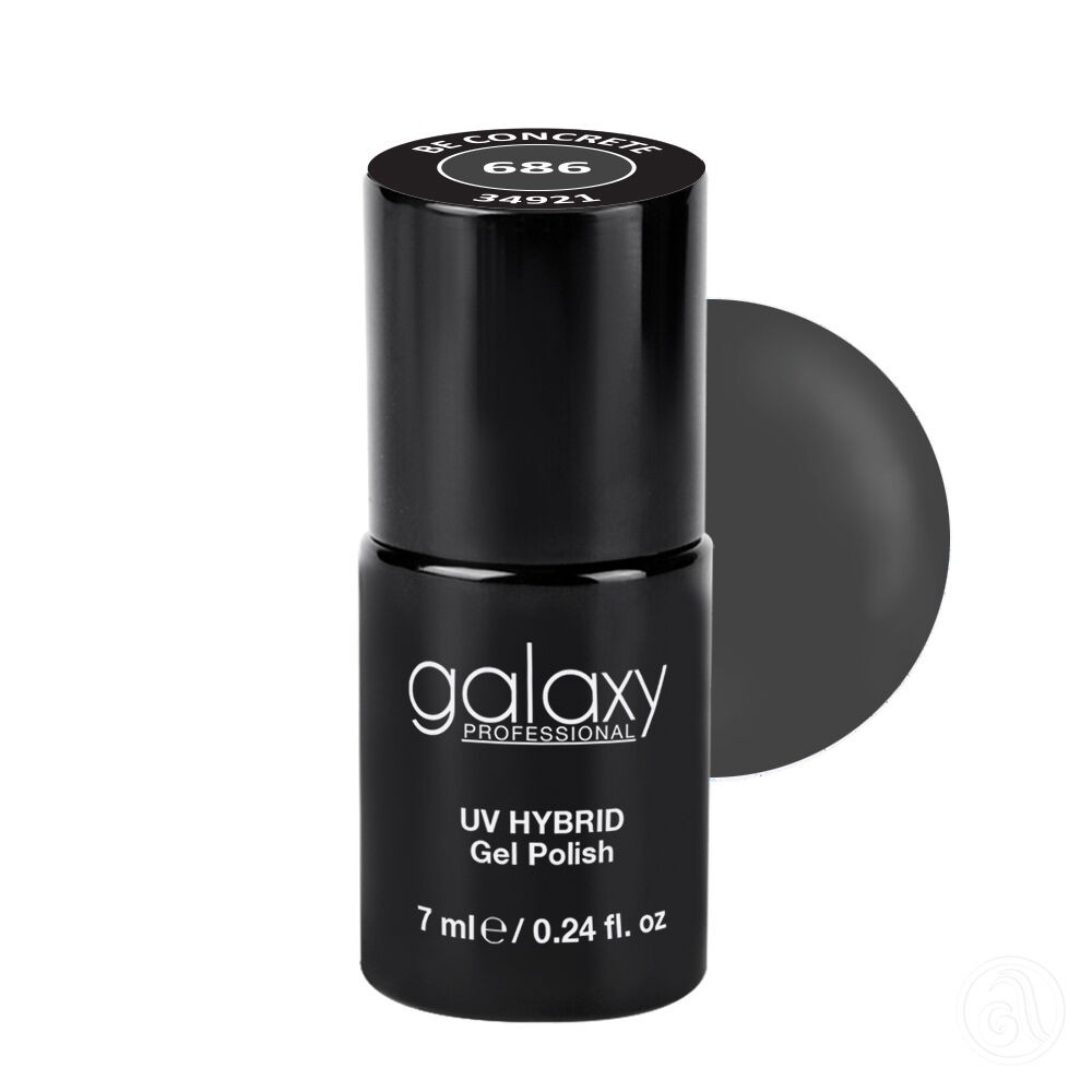 Galaxy Hybridni trajni lak, 7 ml, 686 Be Concrete