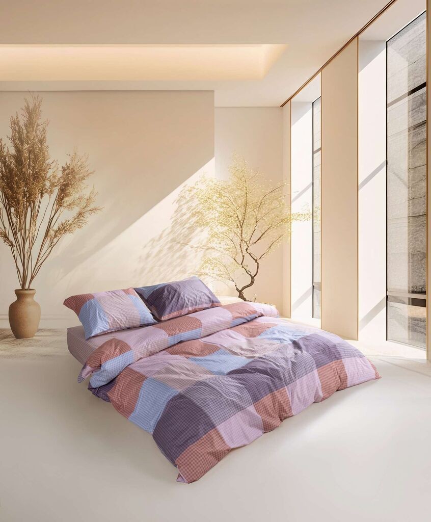 L'essentiel Maison set posteljine Roan, 200 x 220 cm, plava