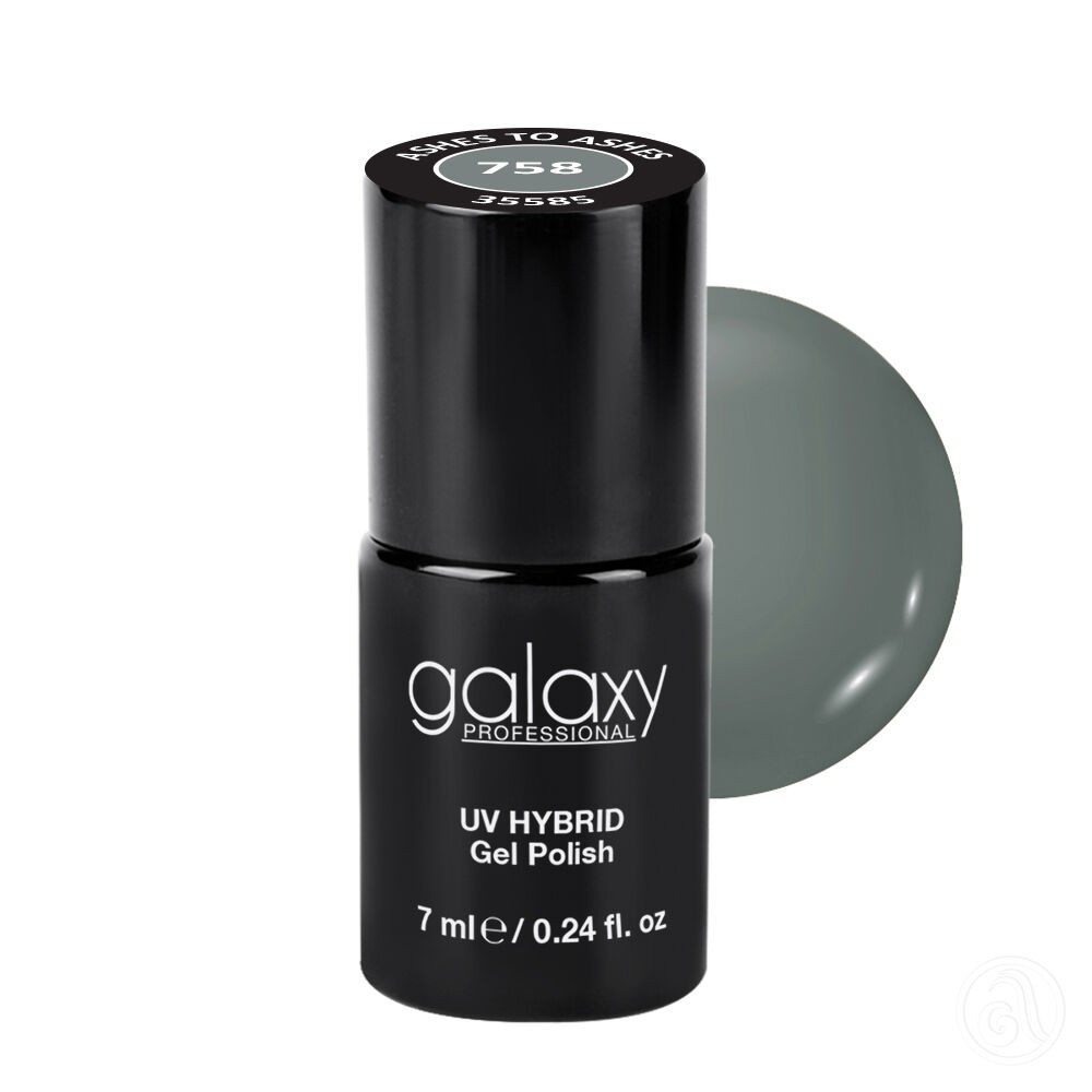 Galaxy Hybridni trajni lak, 7 ml, 758 Ashes To Ashes