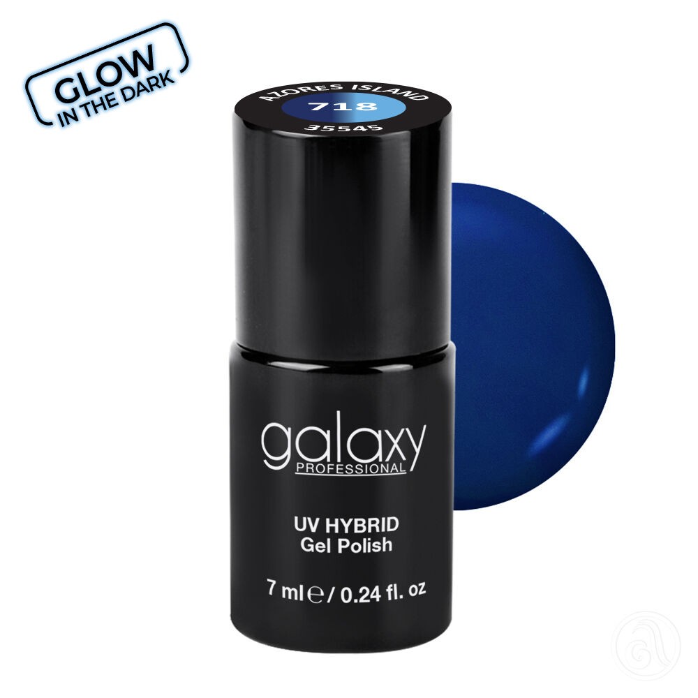 Galaxy Hybridni trajni lak, 7 ml, 718 Azores Island