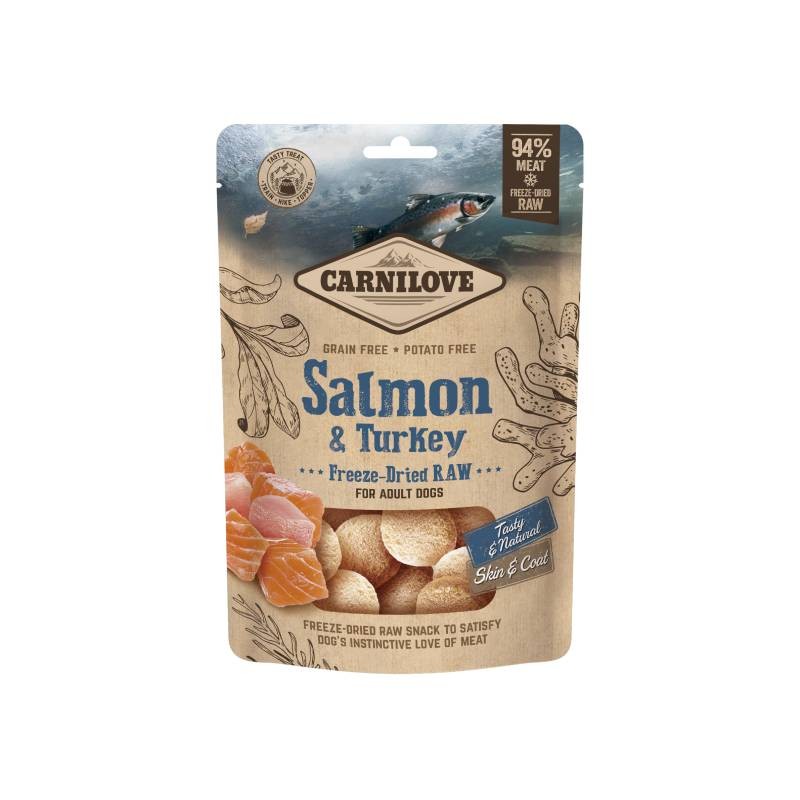 CARNILOVE Poslastica za pse, Losos i puretina, Grain-free, 60g