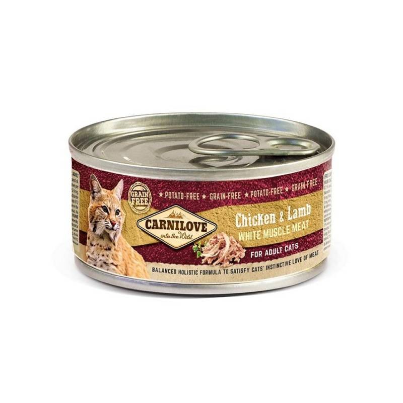 CARNILOVE Vlažna hrana za mačke, Piletina i jagnjetina, 100g