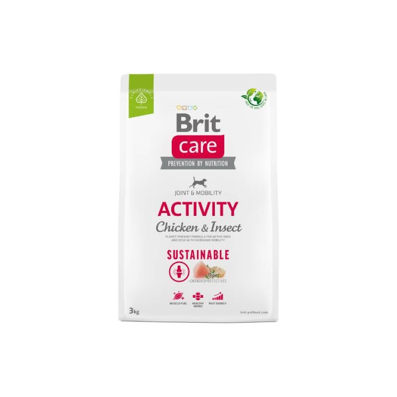 BRIT Suha hrana za pse Sustainable Activity, Piletina i insekti, 3kg