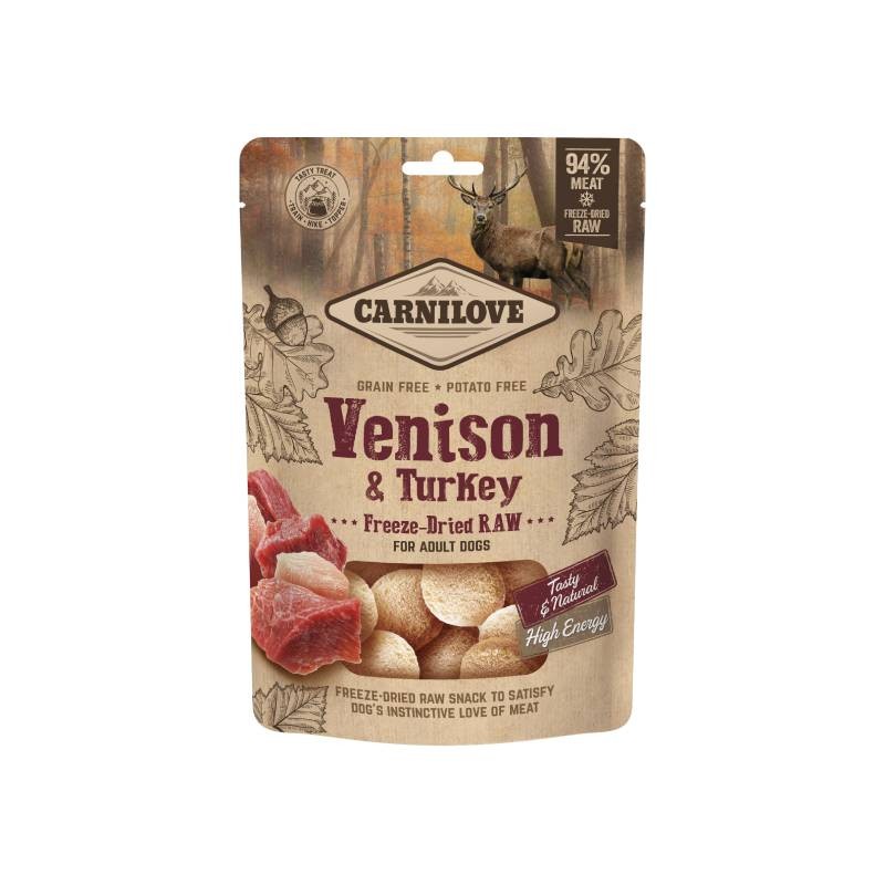 CARNILOVE Poslastica za pse, Divljač i puretina, Grain-free, 60g