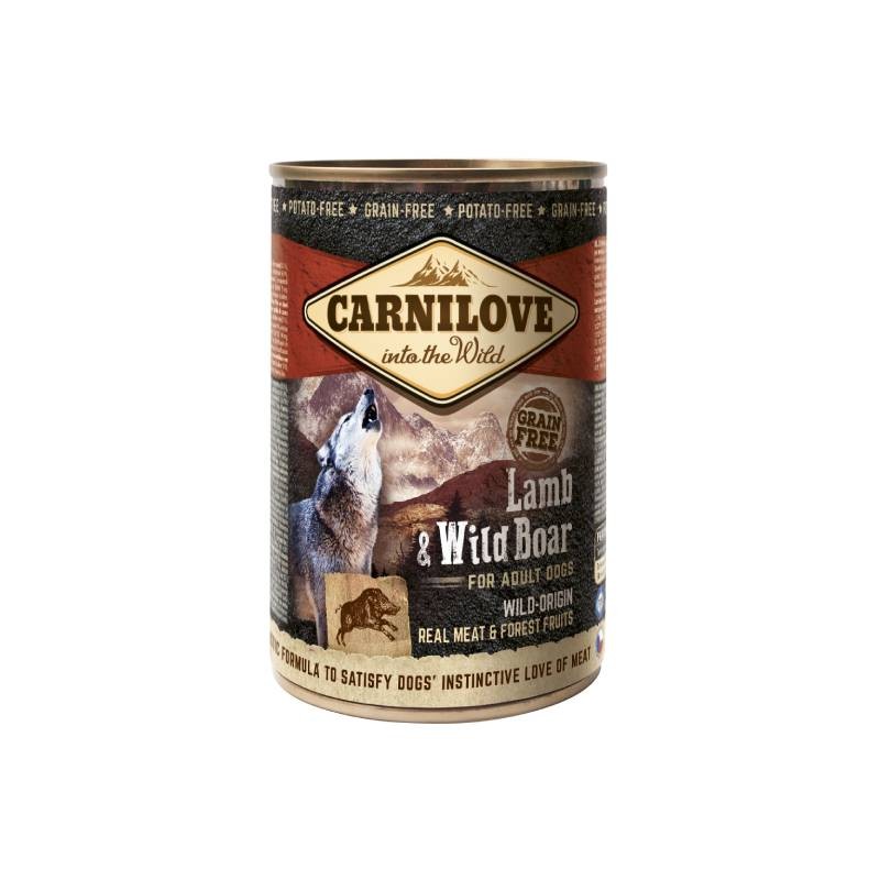CARNILOVE Vlažna hrana za pse, Jagnjetina i divlja svinja, Grain-free, 400g