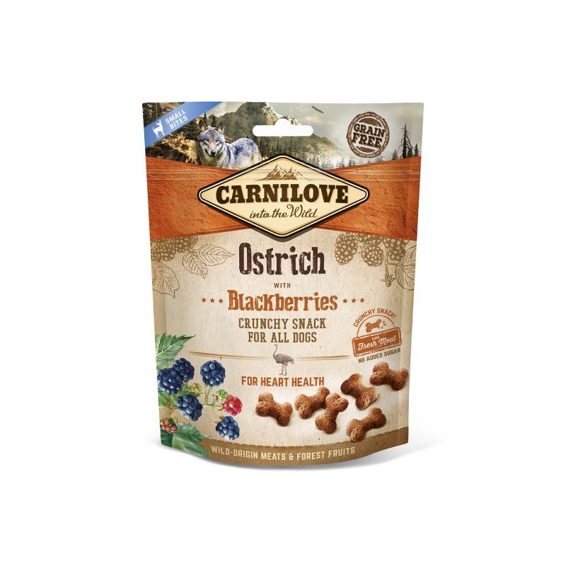 CARNILOVE Poslastica za pse, Noj i kupine, Grain-free, 200g