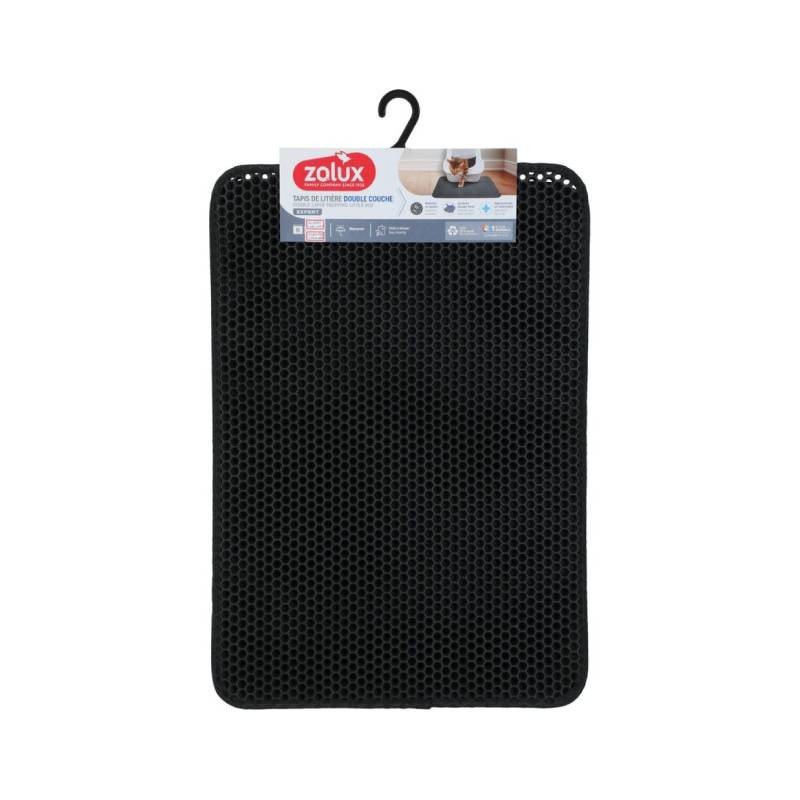 ZOLUX Podmetač za toalet za mačke, Dvoslojni, 45 x 65 cm, Crni