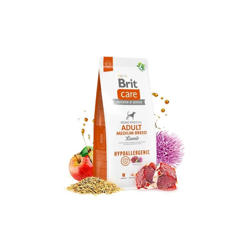 BRIT Suha hrana za pse Hypoallergenic Medium Breed, Jagnjetina i riža, 14 kg