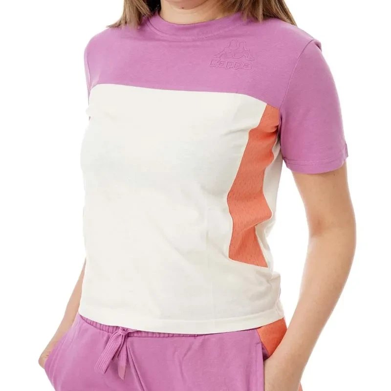 Ženska Kappa majica kratkih rukava s logom Giusa, šarena