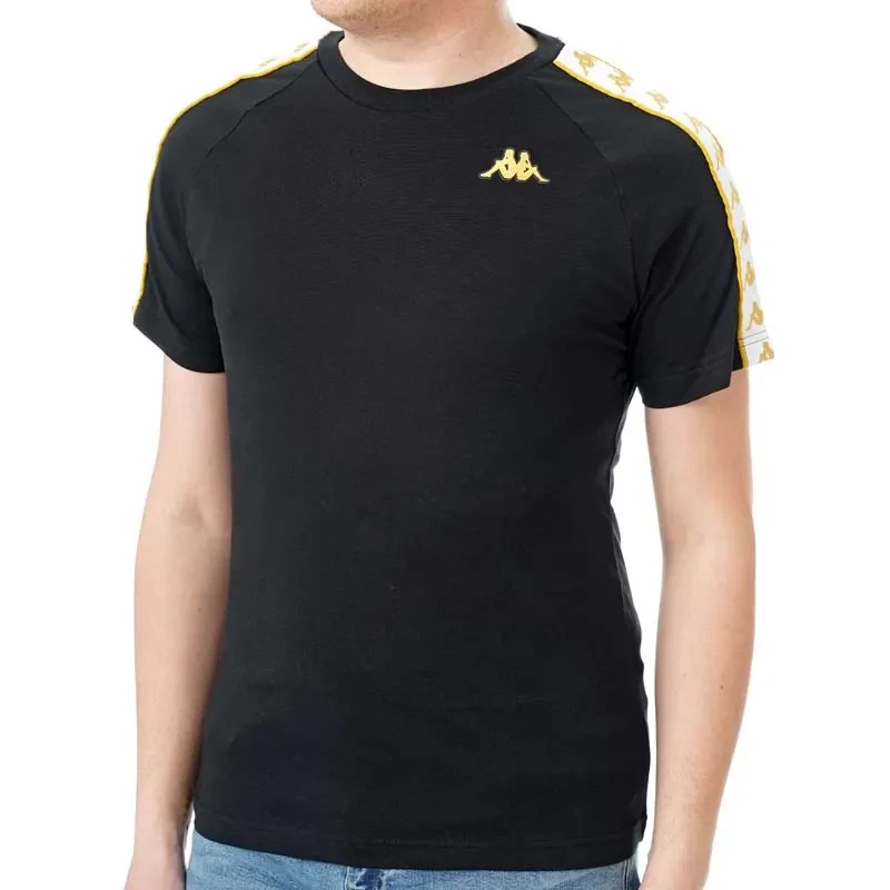 Muška majica kratkih rukava Kappa 222 Banda Coen Slim Fit, crna