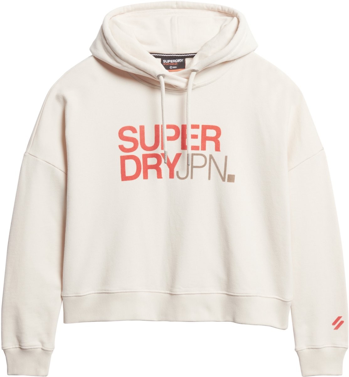 Superdry ženska sportska majica s kapuljačom i logom, bijela