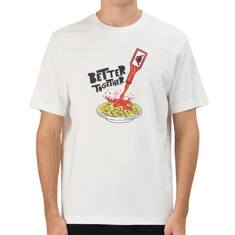 Muška majica Kappa s logom Glesto, bijela