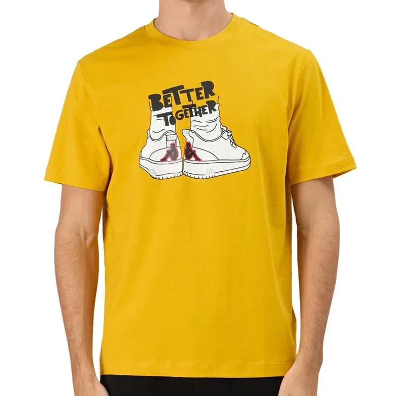 Muška majica Kappa s logom Glabu, bijela