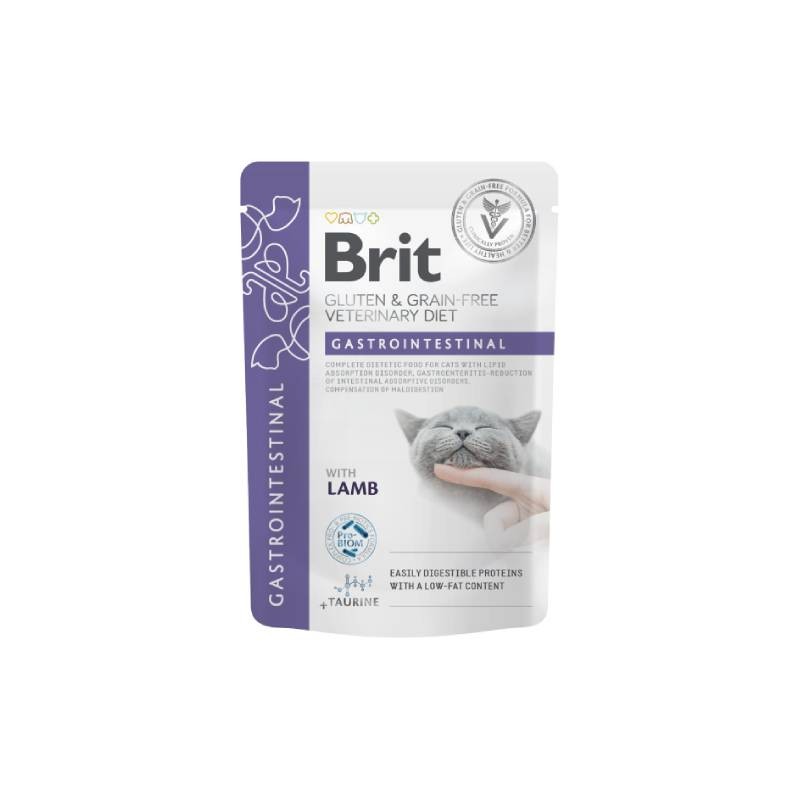 Brit Mokra hrana za mačke sa gastrointestinalnim poremećajima Gastrointestinal, Bez glutena, Haringa i grašak, 85 Gr